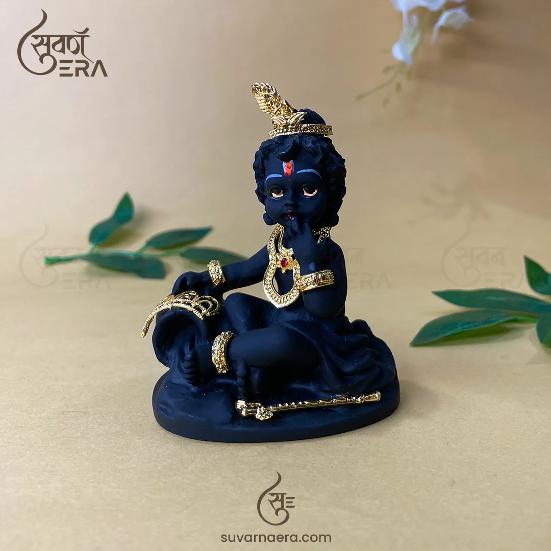 Bal Gopal Murti for Car Dashboard 3.5 inch (Black)