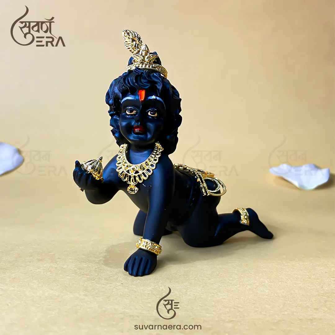 Laddu Gopal Murti 3.5 Inch (Black)
