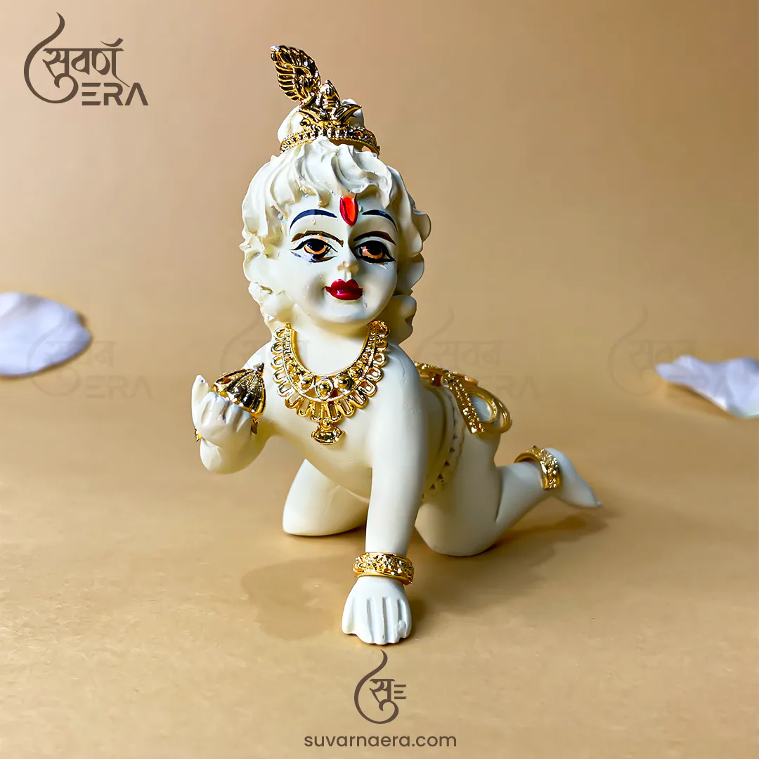 Laddu Gopal Murti 3.5 Inch (Off White)