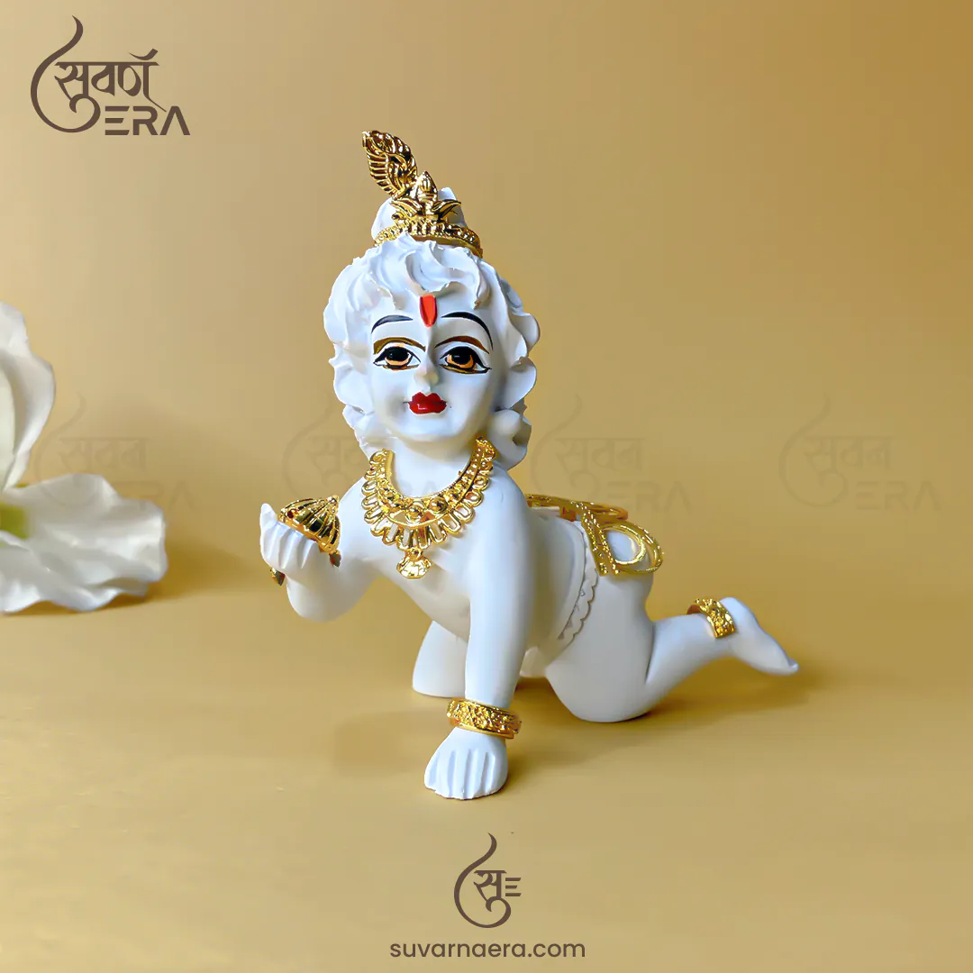 laddu Gopal Murti 3.5 Inch (White)