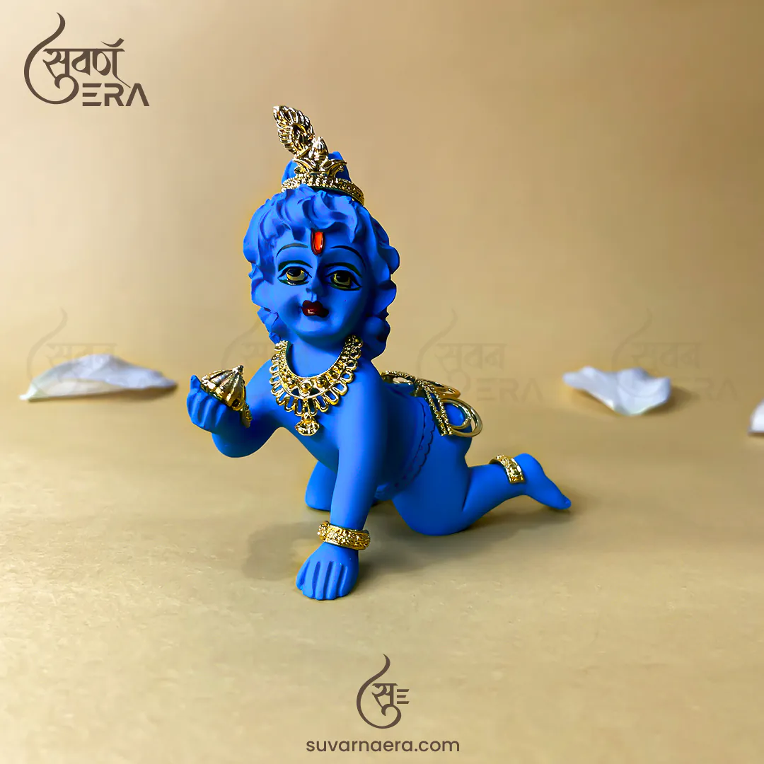 Laddu Gopal Murti 3.5 Inch (Blue)
