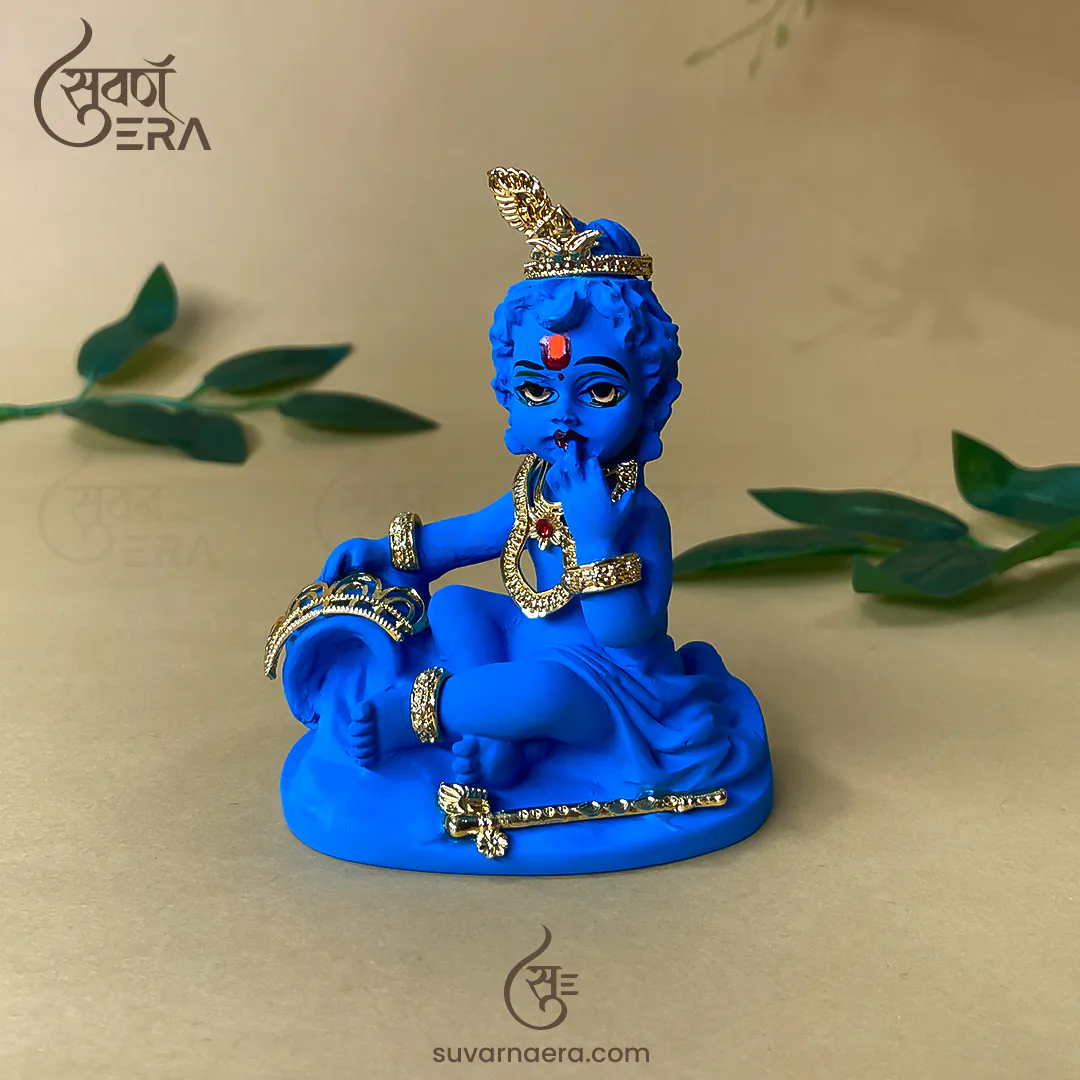 Bal Gopal Murti for Car Dashboard 3.5 inch (Blue)